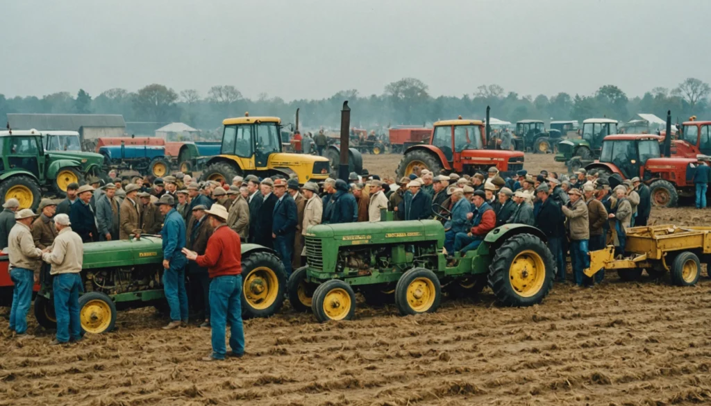 vente aux enchères matériel agricole